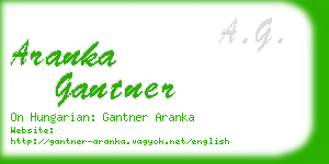 aranka gantner business card